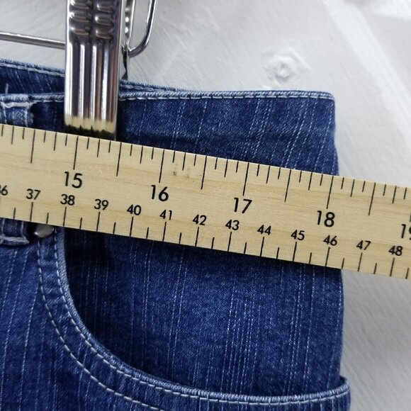 RUBY RD WOMEN JEANS EMBROIDERED ANKLE DESIGN  14 High Rise Medium WASH - Picture 7 of 9